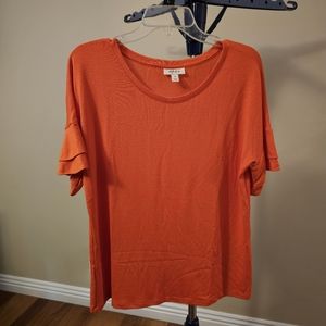 Style & Co orange top